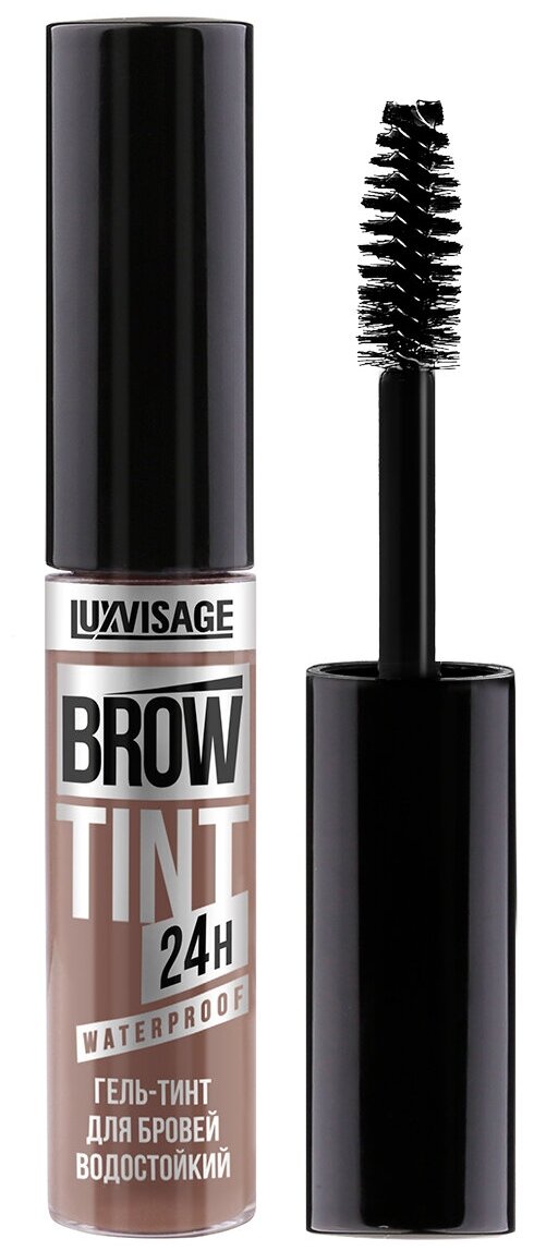 LUXVISAGE Гель-тинт для бровей водостойкий BROW TINT waterproof 24H тон 102 Soft Brown (мягкий-коричневый)