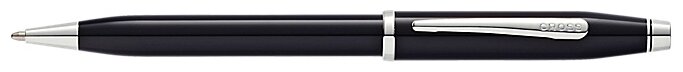 Ручка шариковая Cross Century II, латунь/лаковое покрытие, цвет черный (AT0082WG-61)
