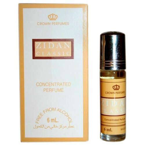 Купить Crown Perfumes Духи масляные для мужчин Zidan Classic Зидан классик зелёный, восточный (perfume), ролл 6 мл, Al Rehab