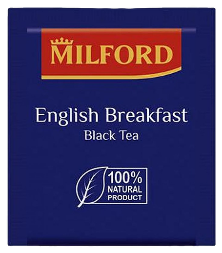 Чай MILFORD "English Breakfast" черный, 200 пакетиков в конвертах по 1,75 г