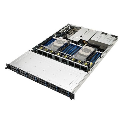 Asus RS700-E9-RS12 3x SFF8643 + 8x OCuLink on the backplane, 12x 2.5' trays (4x NVMe/SATA, 4x NVMe/SAS/SATA, 4x SAS/SATA bays), 2x 800W 90SF0091-M02100