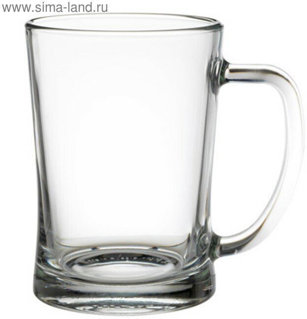 Пивная кружка мьёд, прозрачное стекло