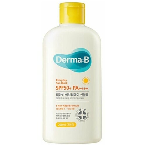 Солнцезащитный крем | Derma: B Sun Block SPF50+ PA++++ 200ml