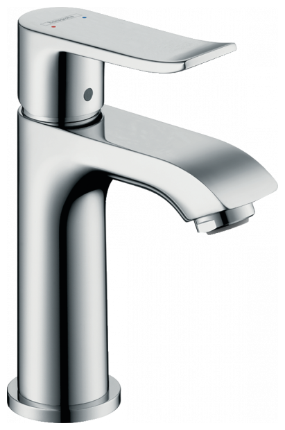 Смеситель hansgrohe Metris для маленькой раковины со сливным гарнитуром, хром 31088000