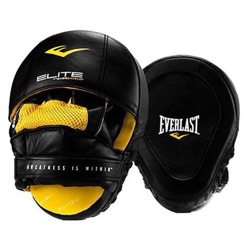 Лапы Everlast Pro Elite Leather Mantis Black (One Size)