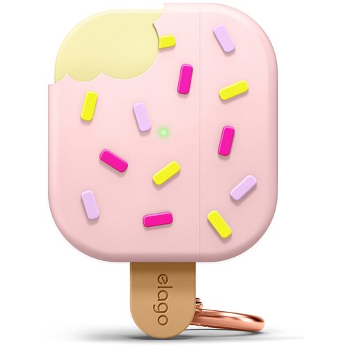 Чехол с карабином Elago Unique Ice Cream Hang case для AirPods 3 (2021), цвет Розовый (EAP3-ICE-LPK)