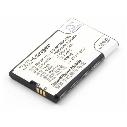 Аккумулятор Cameron Sino CS-MUM001XL 1900 мАч черный аккумуляторная батарея ibatt 1050mah для myphone 6651 young 8815 tv 8815tv 8815tv foxy compact retto для telefunken tm600