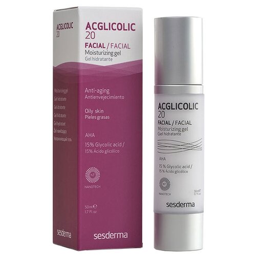 фото Гель SesDerma Acglicolic 20 увлажняющий 50 мл