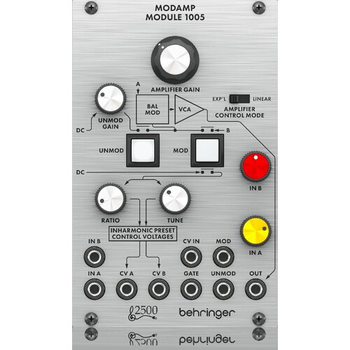 Behringer MODAMP MODULE 1005 VCA модуль с кольцевым модулятором для Eurorack, подлинное воспроизведе