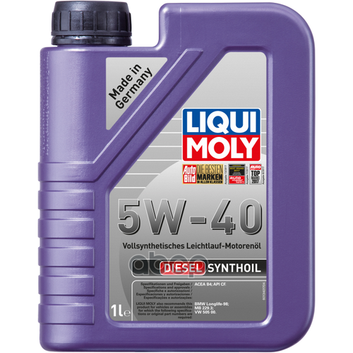 Liqui moly Масло Моторное Синтетическое Diesel Synthoil 5w-40, 1л