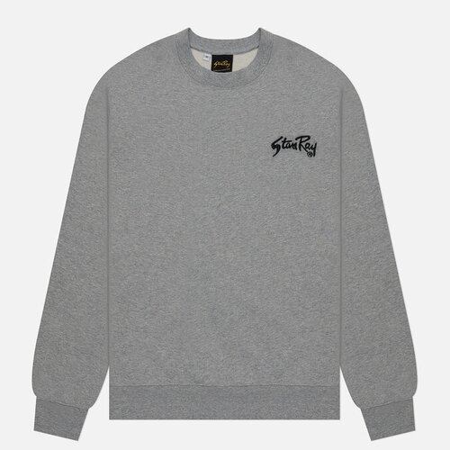 фото Мужская толстовка stan ray stan og crew neck серый, размер xxl