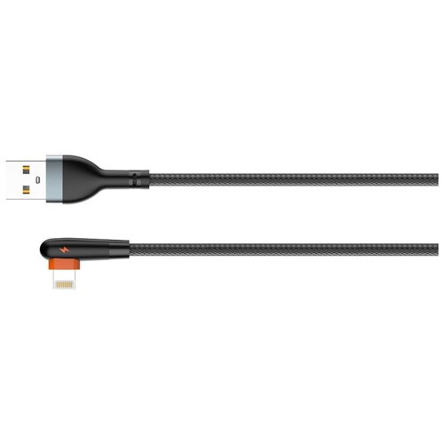 Аксессуар Ldnio LS562 USB - Lightning 2.4A 1m Black-Orange LD_C3804 аксессуар ldnio ls561 usb type c 2 4a 1m black orange ld c3802