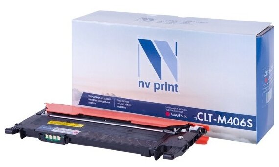 Картридж NV Print CLT-M406S Magenta для Samsung CLP-360/365/368/CLX-3300/3305 (1000k)