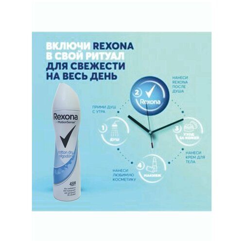 Антиперспирант Rexona MotionSense Cotton dry algodon 200ml