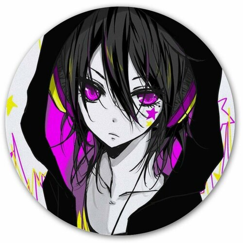 Коврик для мышки круглый Anonymous Noise Yuzu