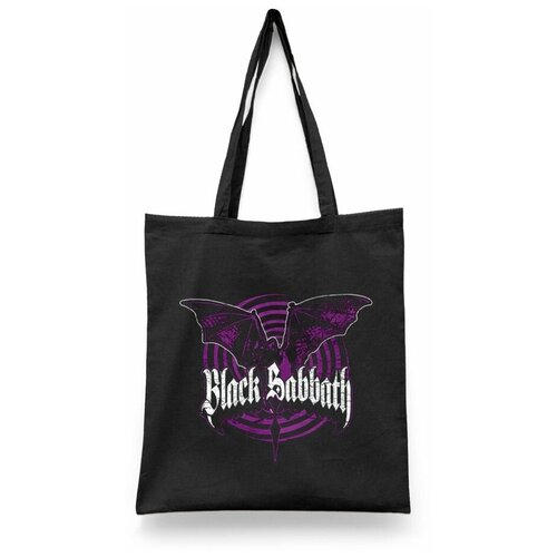 фото Сумка-шоппер унисекс каждому своё "black sabbath/хеви-метал/оззи осборн" белая