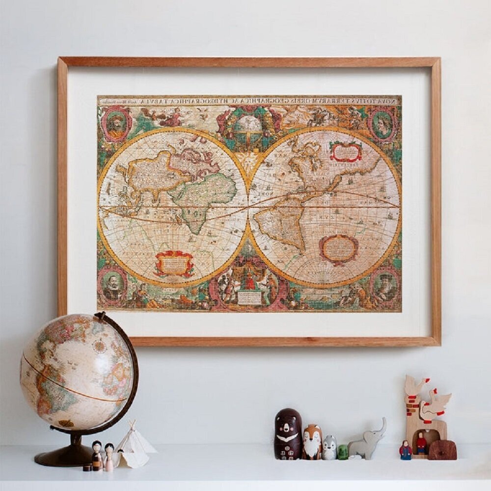 Пазл-1000 Древняя карта мира (31229) Clementoni - фото №8