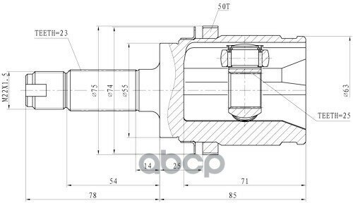 Шрус Наружный Honda Accord (98--02) Zikmar арт. Z87402R