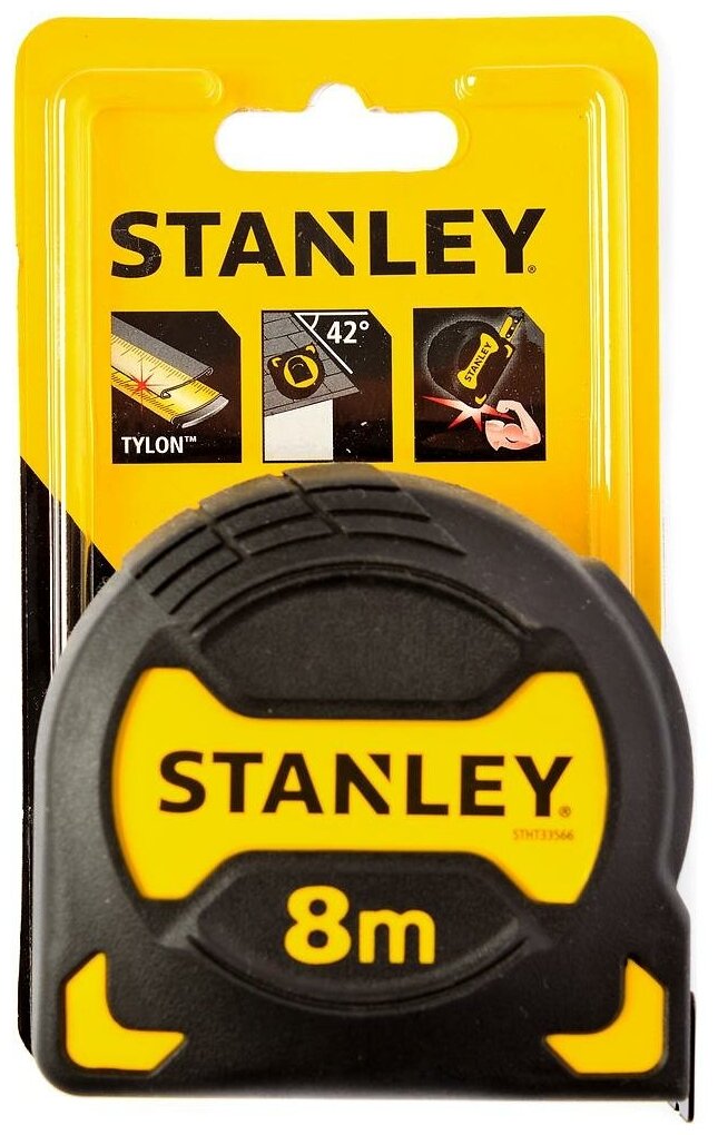 Рулетка измерительная STANLEY Grip Tape 8м х 28мм STHT0-33566