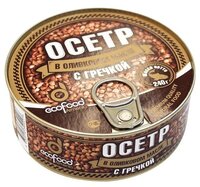 Ecofood Осетр с гречкой в оливковом масле, 240 г