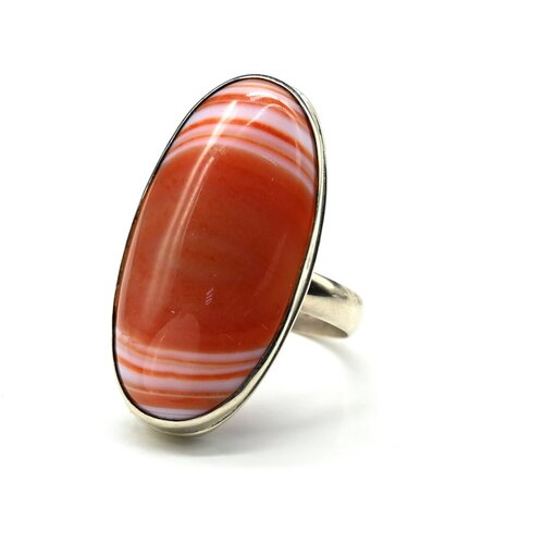 Кольцо Радуга Камня, сердолик, размер 18, красный, оранжевый кольцо радуга камня сердолик размер 18 оранжевый