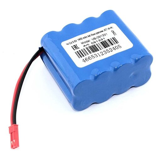 Аккумулятор Ni-Cd 9.6V 1400 mAh AA Row разъем JST (4+4)