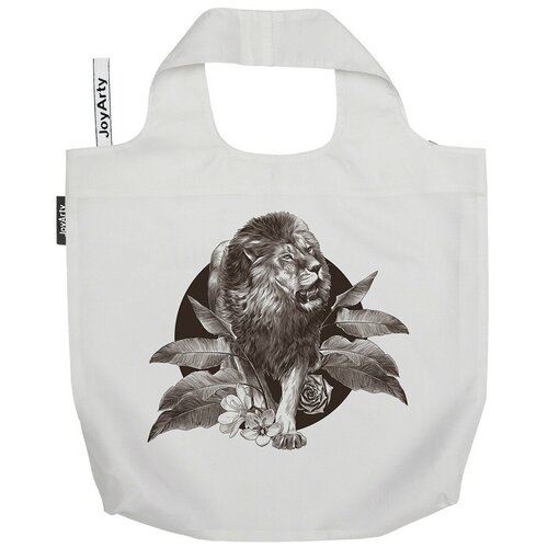 фото Сумка авоська joyarty "король джунглей" 46x65x7 см