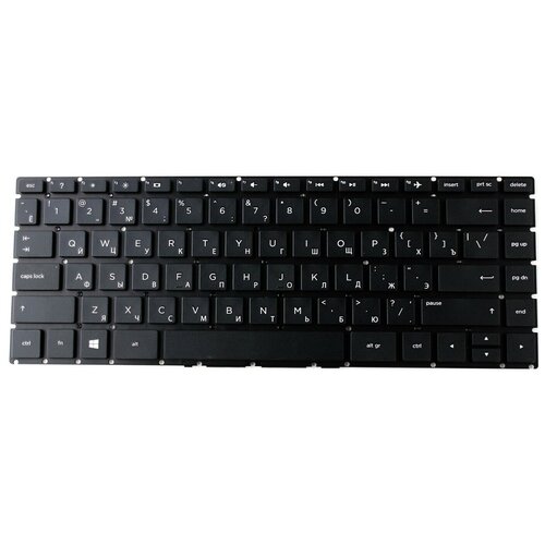 Клавиатура для ноутбука HP 14-BS, 14-BR, 14-BF, 14-BK, чёрная (p/n: 2B-097PR0004, 708168-001)