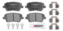 Дисковые тормозные колодки передние Marshall M2623973 для LADA Largus, LADA Vesta, Renault Logan (4 шт.)