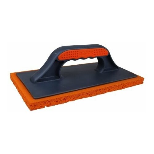 Терка DECOR 2К, 280Х140мм, вискозная оранжевая губка (для очищения плитки от затирки)