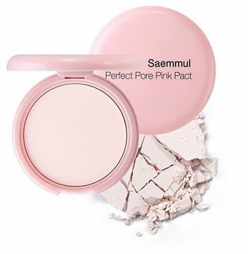 Розовая пудра с каламином для проблемной кожи [The Saem] Saemmul Perfect Pore Pink Pact