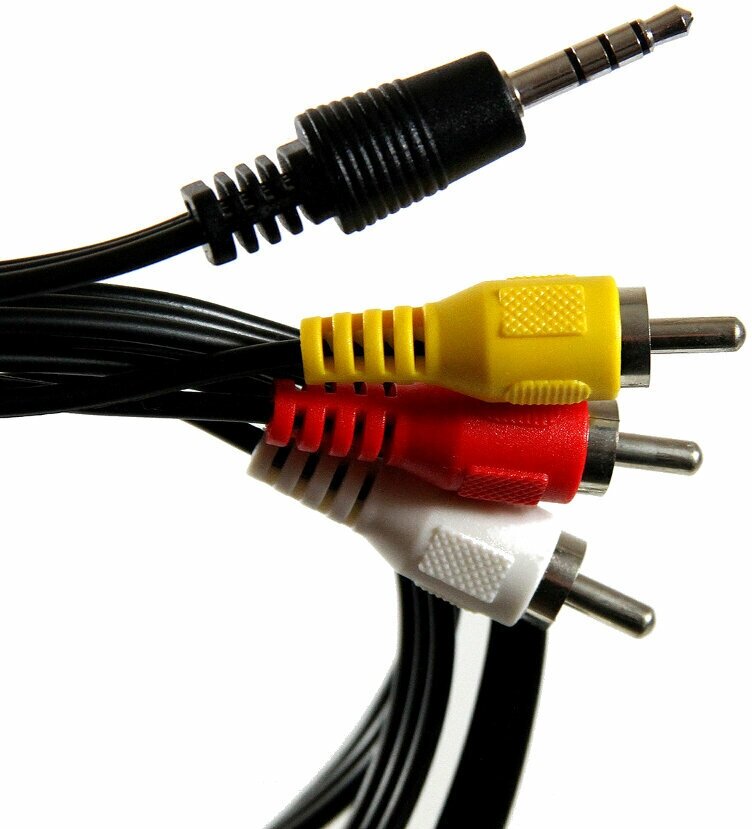 Аксессуар Vcom Jack 3.5mm - 3RCA 2m CV213-2M