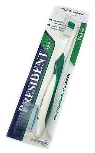 Зубная щетка Президент Классик, средняя Classic (4680019290034)