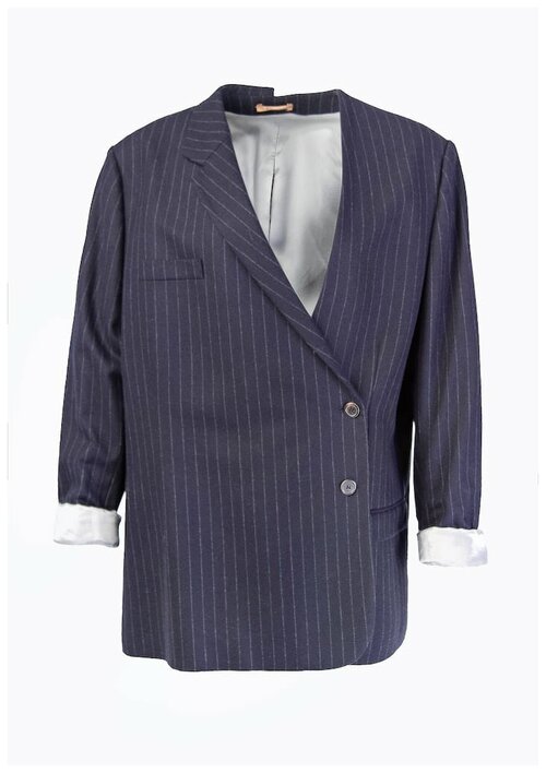 Пиджак NEHERA, средней длины, силуэт свободный, размер 42, синий
