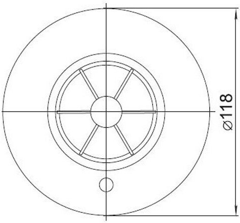 LDD11-024-1100-001 Датчик движения ДД 024 (1100 Вт, 120 °, в сборе, настенно-потолочный, IP33, белый) IEK - фото №4