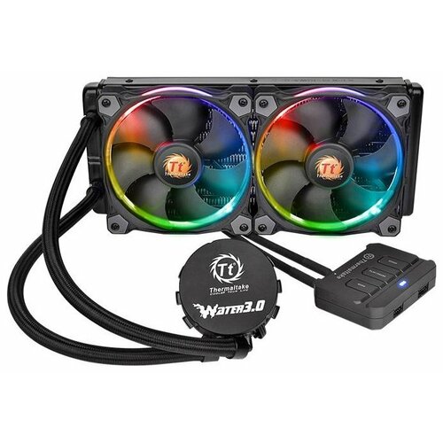 Система охлаждения для процессора Thermaltake Water 3.0 Riing RGB 240 cooling fan i12b black dimensions 120 x 120 x 25mm voltage dc 12v current 0 25a±10% fan speed 800 1800±10% max air flow 31 18 73 92cfm max air pressure 0 56 2 1mmh20 max noise 20 33 2dba bearing type fdb bearing life expectancy 70 000 hour