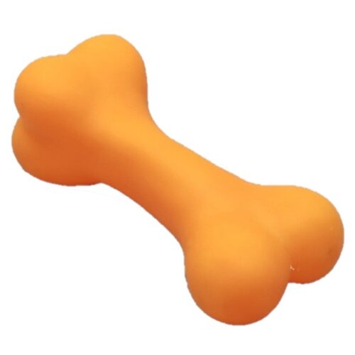 Косточка для собак Пижон большая (2533860), оранжевый, 1шт. игрушка для собак пижон морковка пищащая 12 см оранжевая