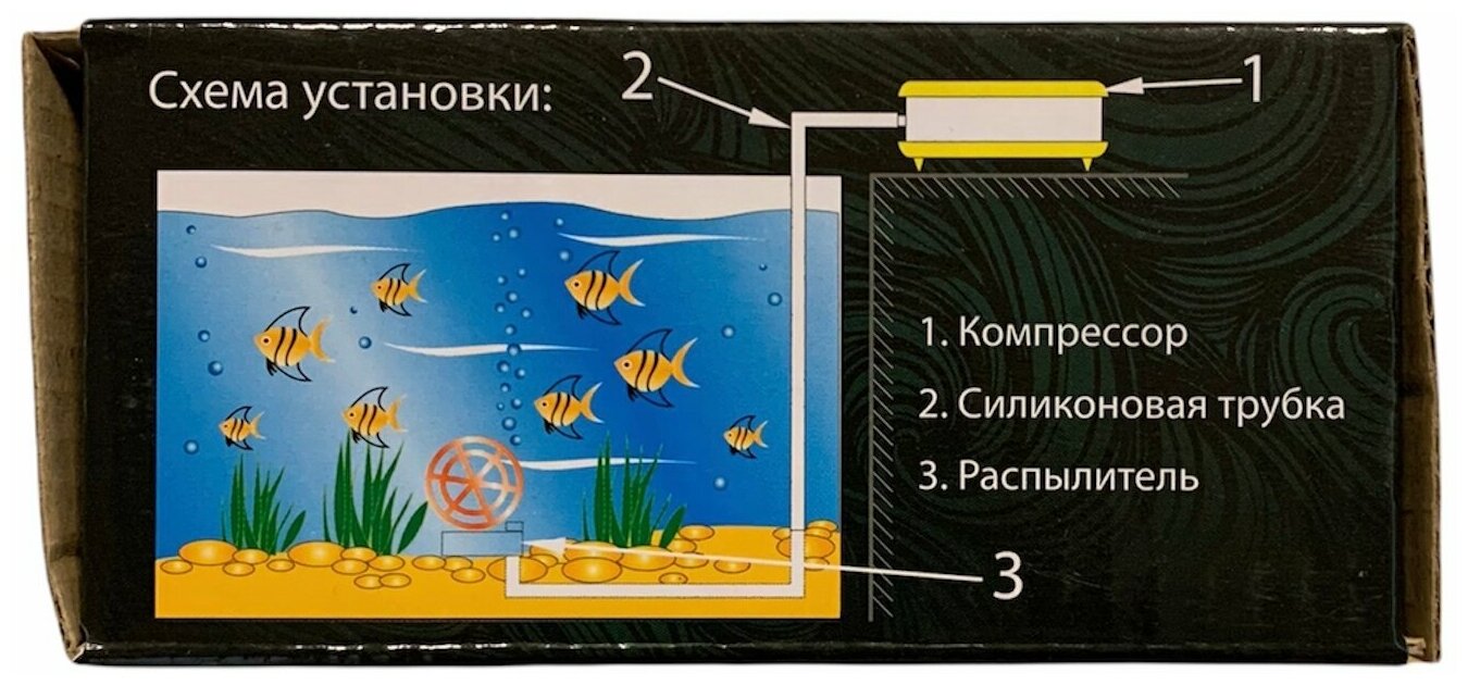 BARBUS Компрессор SB-9903A до 200 литров, 3,5 Вт, 1 канал 4,5 л/мин. - фотография № 2