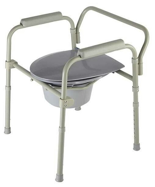 Кресло-туалет (ср-во д/самообслуж. и ухода за инвалидами, складное со спинкой) арт.10580