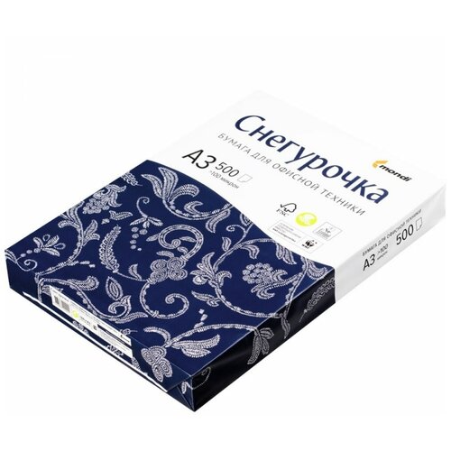 Бумага для офисной техники Снегурочка (А3, марка C, 80 г/кв. м, 500 листов) 1 шт.