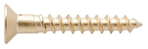 фото Шуруп по дереву DIN 7997 3,5х16мм латунь 12шт