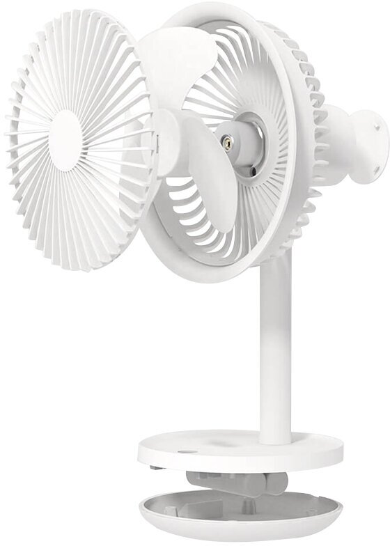 Портативный вентилятор настольный поворотный SOLOVE table-top rotary fan 4000mAh 3 Speed Type-C (F5) белый - фотография № 7