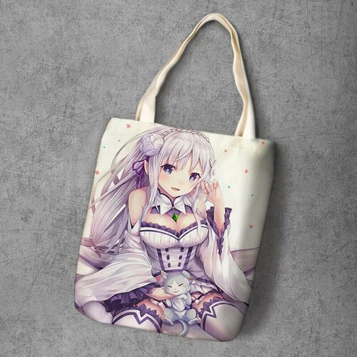 фото Сумка шоппер anime dakimakura, фактура рельефная, мультиколор