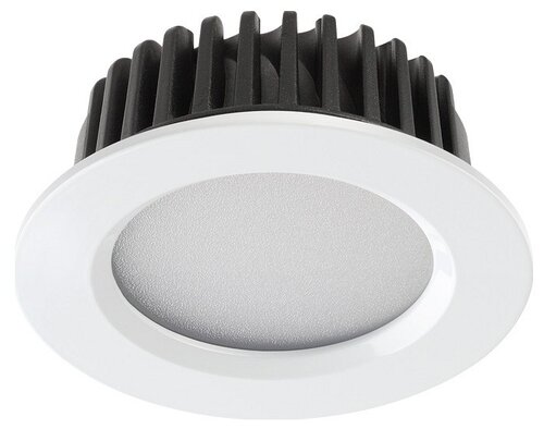 Светильник Novotech Drum 357907, LED, 10 Вт, 4000, нейтральный белый, цвет арматуры: белый, цвет плафона: белый