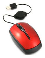 Мышь Porto PM-24 Mini Wireless + Wired Mouse Red-Black USB