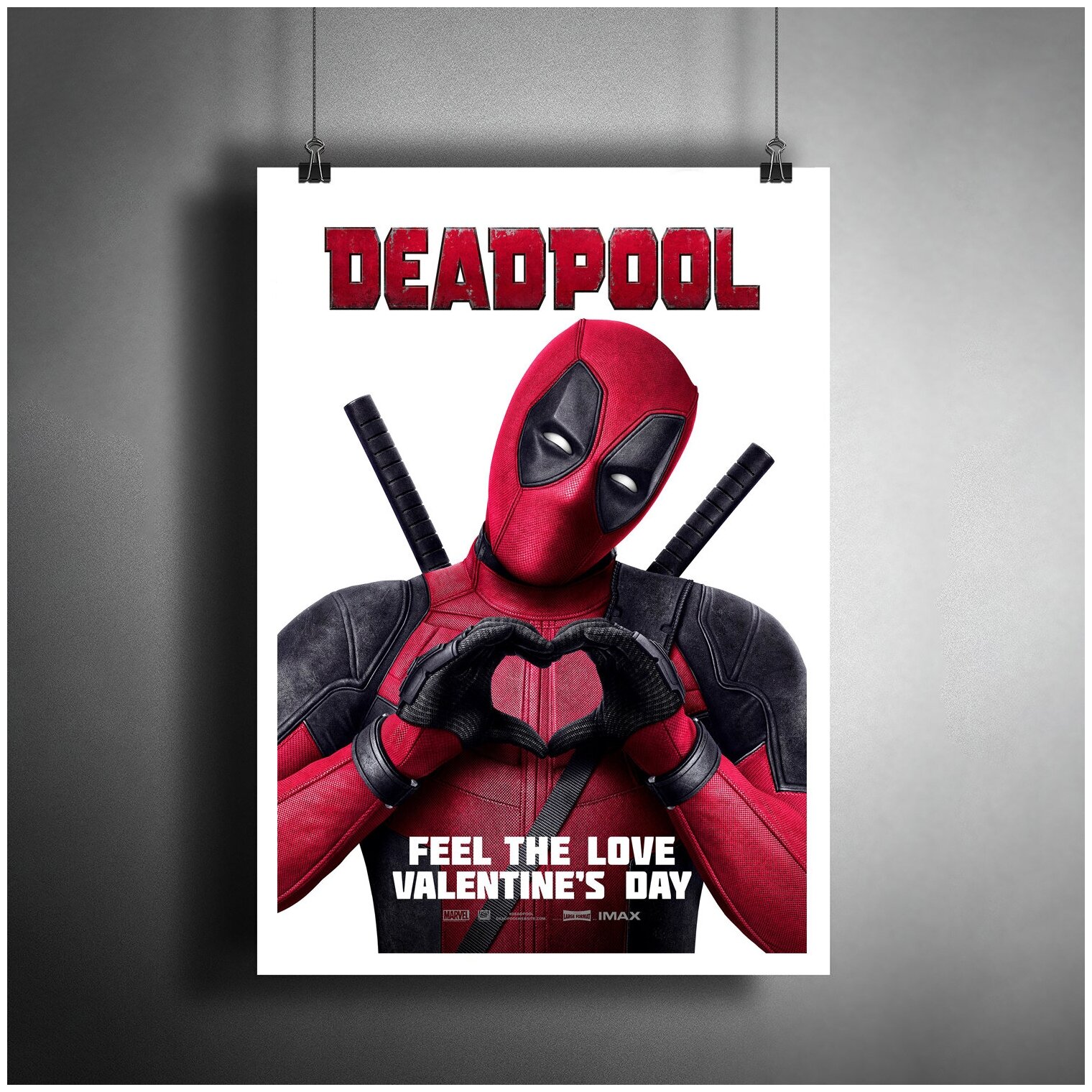 Постер плакат для интерьера "Фильм: Дэдпул. Deadpool. Комиксы Марвел"/ Декор дома, офиса, комнаты A3 (297 x 420 мм)