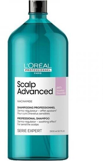 Шампунь LOreal Professionnel Serie Expert Scalp Advanced регулирующий баланс чувствительной кожи головы, 1500 мл