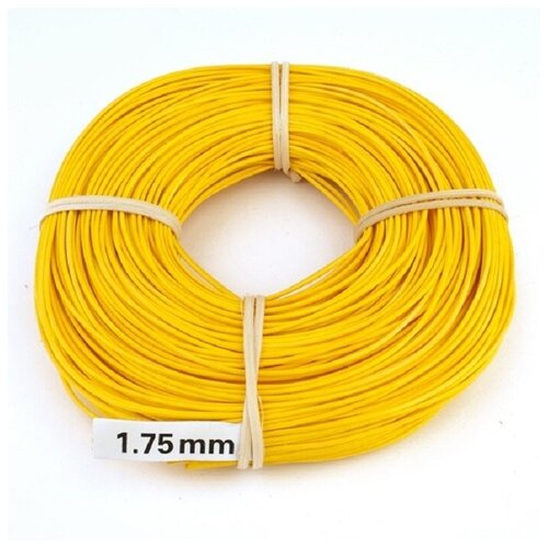 Лоза ротанг желтая 1.75 мм, 100 грамм в упаковке