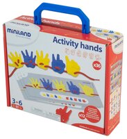 Обучающий набор Miniland для обучения счету Activity Hands в чемоданчике 95280