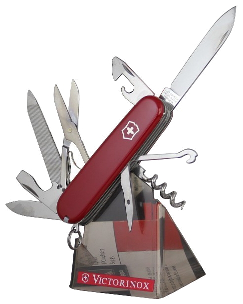 Нож перочинный Victorinox Mountaineer (1.3743) 91мм 18функций красный карт.коробка - фото №2